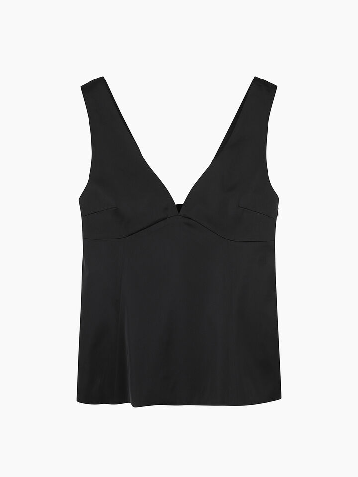 Black elegant top - sisley k top - Black | Sisley K image number 2